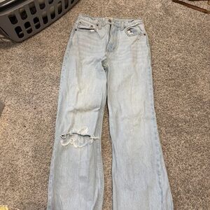 Abercrombie & Fitch Light Blue Straight Leg Jeans